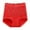 Red, variant on BYHONG High Waist Cotton Panties for Women Lace Plus Size Lift Seamless Briefs Mint Green M