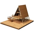 thumbnail image 4 of lionlar Wooden Model Kit House 3D Wooden Puzzle for Sand Table Layout Layout Scenery With Ground, 4 of 9