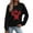 01 Black, variant on Weiqiqre Tops for Women Trendy Christmas Sweatshirts For Women Santa Christmas Sweatshirt Cute Long Sleeve Pullover Top