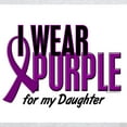 thumbnail image 3 of CafePress - I Wear Purple For My Daughter 10 Light T Shirt - Light T-Shirt - CP, 3 of 4