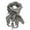 Gray, variant on Oasiva Distressed Scarf for Women Men Distressed Neck Scar Shawl Wrap for Winter Outdoor Activity All Matching Shawl Neck Wrap