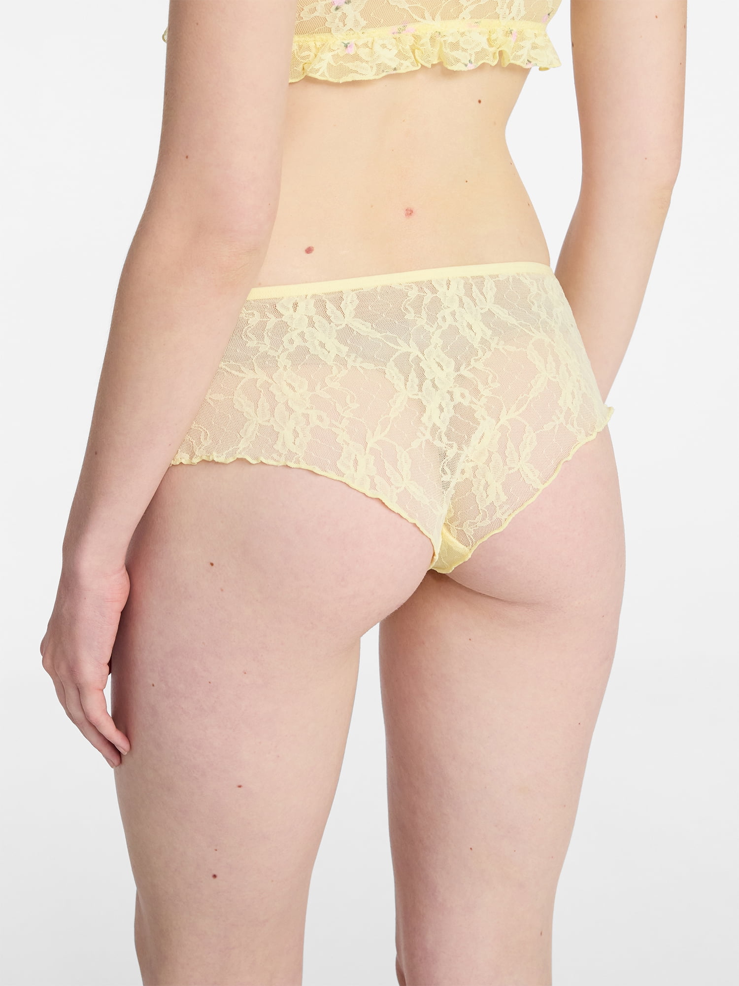 No Boundaries Mesh and Lace Cheeky Panties, 3-Pack, Women's, Sizes XS-XXXL
