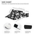 thumbnail image 3 of Kdxio Lilies Flowers Print Sun Visor Hat Golf Visor Adjustable Velcro Outdoor Sports Cap for Men Women, 3 of 7