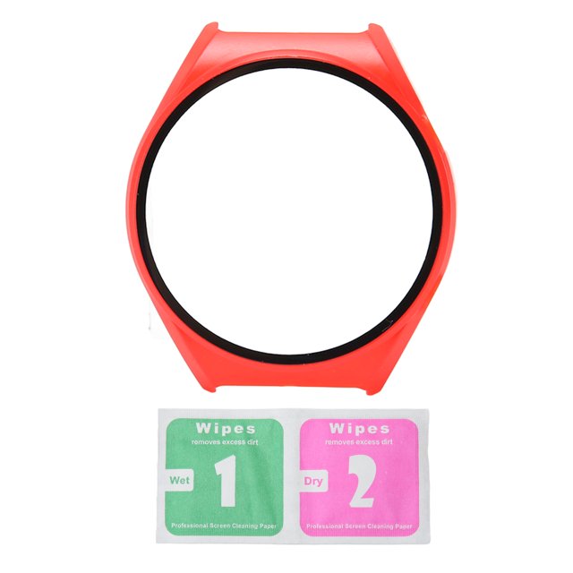 Funda protectora de pantalla de reloj 2 en 1, ultrafina, de alta definición, para Xiaomi S1, color rojo