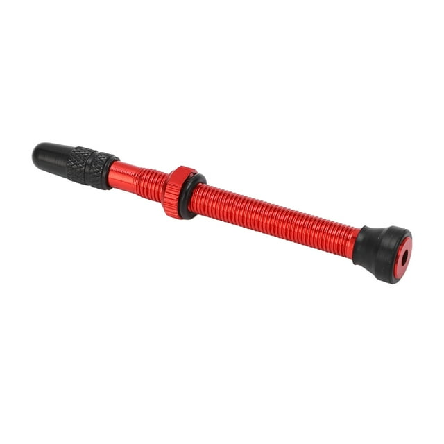 Tige de Valve Presta, Tubeless Tige de Valve en Alliage d'Aluminium pour Vélo de Montagne Rouge