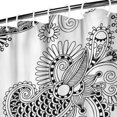 thumbnail image 3 of Retro Chic Paisley Curtain 72x72 Inches, Quick-Drying Polyester with Plastic Rings, Floral Bohemian Vintage Design, 3 of 5