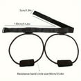 thumbnail image 3 of Hip Resistance Belt For Glute Leg Workout Adjustable Waist Bands With Foot Loops For Strength Training Squats Kickbacks Home Gym Fitness Equipment, 3 of 6