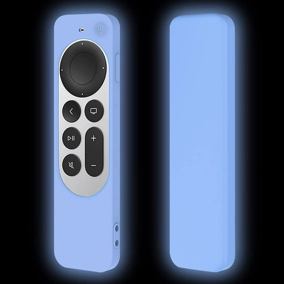 Coque de Protection Bleue pour Apple 4k TV Series 6 / 6ème Génération 2021 Siri 2ème Télécommande, Silicone