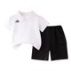 thumbnail image 1 of Odeerbi 1-7 Años Conjunto de Verano Para Niños Camiseta de Manga Corta Con Cuello Abotonado de Algodón Pantalones Cortos Conjunto de Dos Piezas, 1 of 6