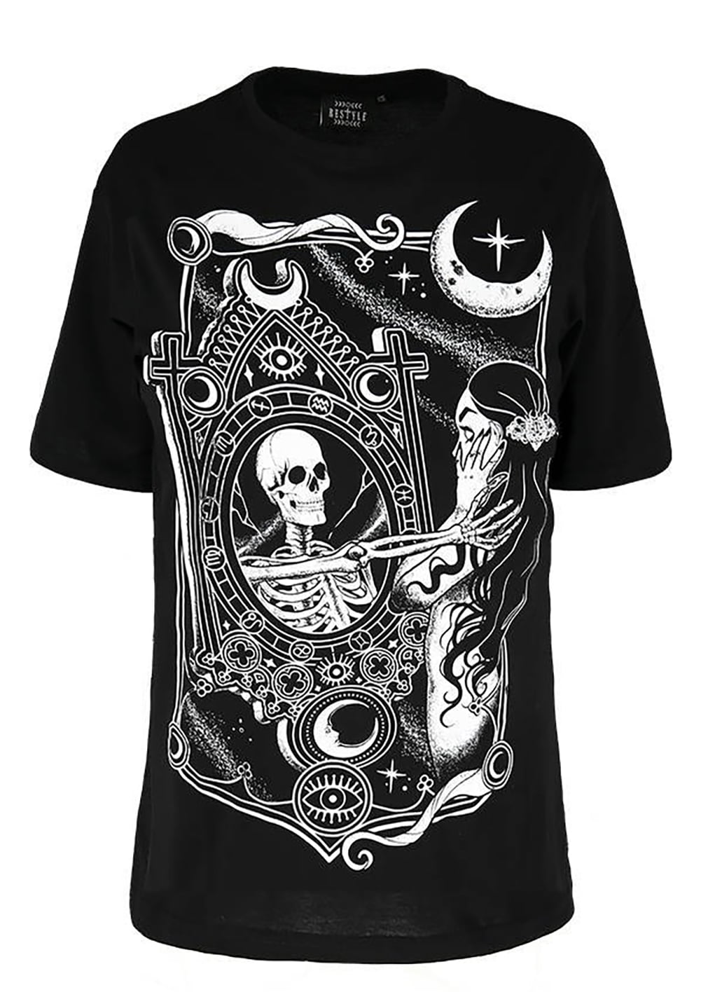 トップス 1piuluguale3 113 MIRROR BIG TEE [BLACK] Reverse Mirror Tee - 