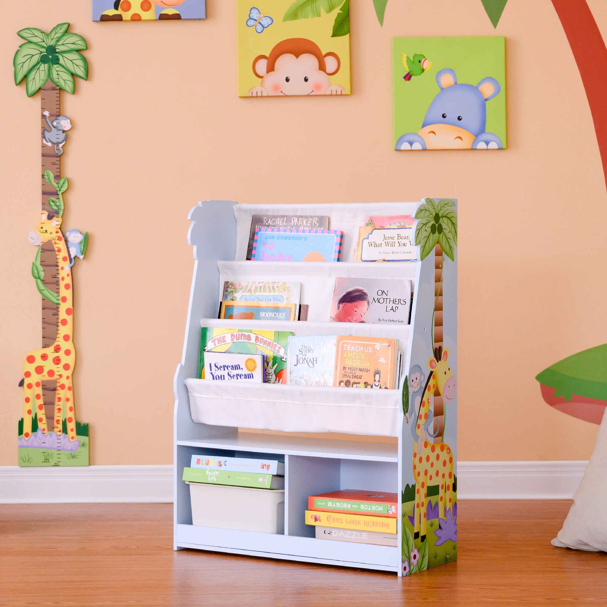 Fantasy Fields Sunny Safari Kids Wooden Bookcase with Storage Multi TD-13410SS - image 3 of 7