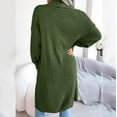 thumbnail image 4 of "Aayomet Cardigan Sweaters For Women Lightweight Women's Casual Long Sleeve Cable Knit Open Front Loose Sweater Cardigan Coat Outerwear,Green M", 4 of 5