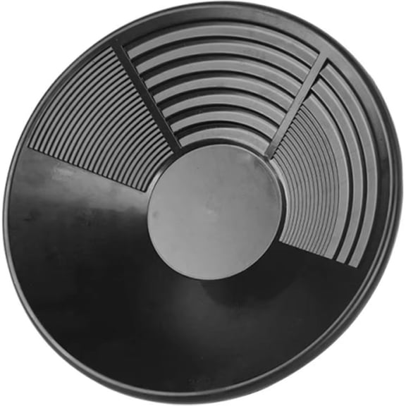 Gold Pan, 350mm Gold Panning Pan ABS Gold Sifting Stackable Classifier Washing Sieve Tray Accessory Manual Prospecting Outdoor Beginners