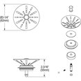 thumbnail image 3 of Elkay LKDS35 Disposal Stopper Drain - Satin, 3 of 4