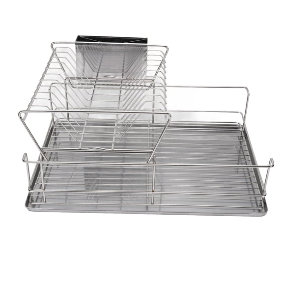 Dish Drainer, Multifunctional Dish Drying Rack with Cutlery Holder for Kitchen Counter