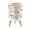 Color 3, variant on Small Trash Can with Lid Watercolor Floral Shades Blue Grey Leaves 1.8 Gallon Dog Proof Trash Can Round Garbage Can Waste Bin Wastebasket for Bathroom Bedroom Living Room