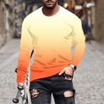 thumbnail image 2 of XFYSSS Fashion Men's Gradient Printed Top Casual Long Sleeved Round Neck Blouses & Shirts Men Polyester Tops, 2 of 5