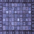 thumbnail image 1 of Ahgly Company Indoor Square Abstract Blue Modern Area Rugs, 8' Square, 1 of 4