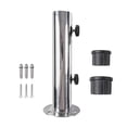 thumbnail image 1 of bedienty Support de Parasol en Acier Inoxydable pour Terrasse, Base Légère pour Plage Extérieure, Imperméable, 1 of 6