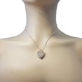 thumbnail image 6 of Nana Heart of Hearts Birthstone Adult Female Locket Pendant, Sterling Silver & Mother of Pearl, W/ a 22" Adj Box Chain, Rose - August, 6 of 7