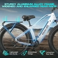 thumbnail image 6 of Gocio Electric Bike for Adults, 26"x4.0" Fat Tire Mountain Ebike, 1000W Peak Motor, 48V 15Ah Battery, 28 Mph, 7-Speed Off-Road , UL2849, 6 of 14