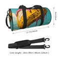 thumbnail image 2 of KLL Melting Banana Fantasy Duffle Bag For Men Women Sport Gym Fitness Tote Travel Training Workout Basketball Football Weekender, 2 of 6