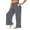 Dark Gray, variant on AzureSilk Women's Fashion Casual Plus Size Relaxed Fit Drawstring Wide Leg Straight Leg Pants, Size XL-5XL