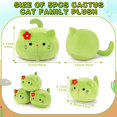 thumbnail image 2 of Peluche Auspicious Beginning Cactus Cat Family con 4 gatitos, 2 of 8