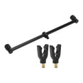 thumbnail image 1 of Fishing Rod Holder, Aluminum Alloy Black Non Slip Elasticity Fishing Rod Holder Bracket  For Oceans For Lakes For Rivers 2 Heads 30cm Bracket 2 X Bracket Head, 1 of 8