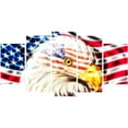 thumbnail image 2 of DESIGN ART Land of the Free" Canvas Wall Art 60 in. wide x 32 in. high - 5 Panels Diamond Shape, 2 of 2