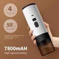 thumbnail image 6 of 3-in-1 Portable Coffee Maker, 15 Bar Portable Espresso Machine with LED Display and 90ml Sink, Compatible with Ground Coffee & Capsules(Ns&DG) for RV, Hiking, Office, Auto-Heating, USB-C (Black), 6 of 9