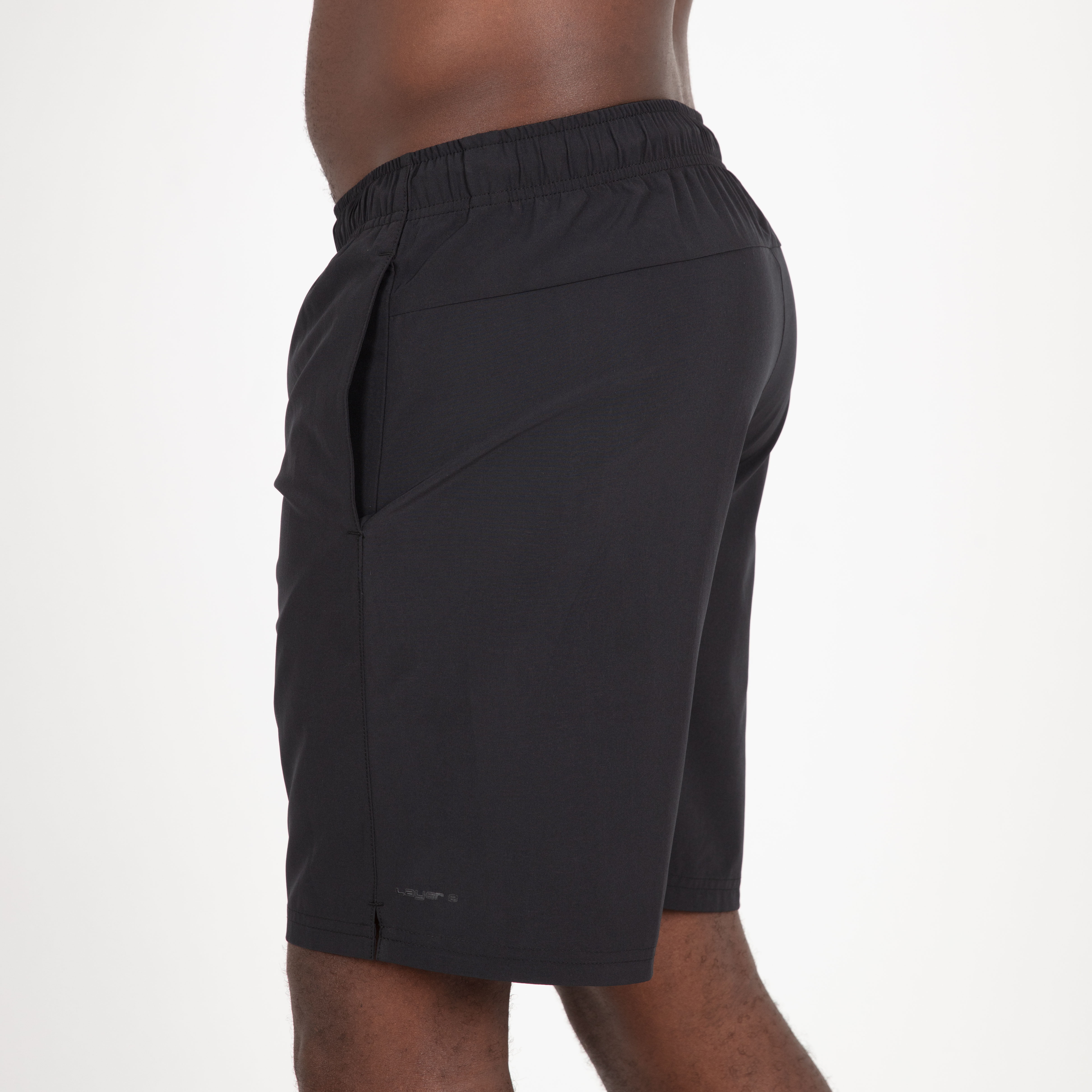 Layer 8 2-Pack Black & Gray Quick Dry Athletic Shorts Men's Size Large L  NWT