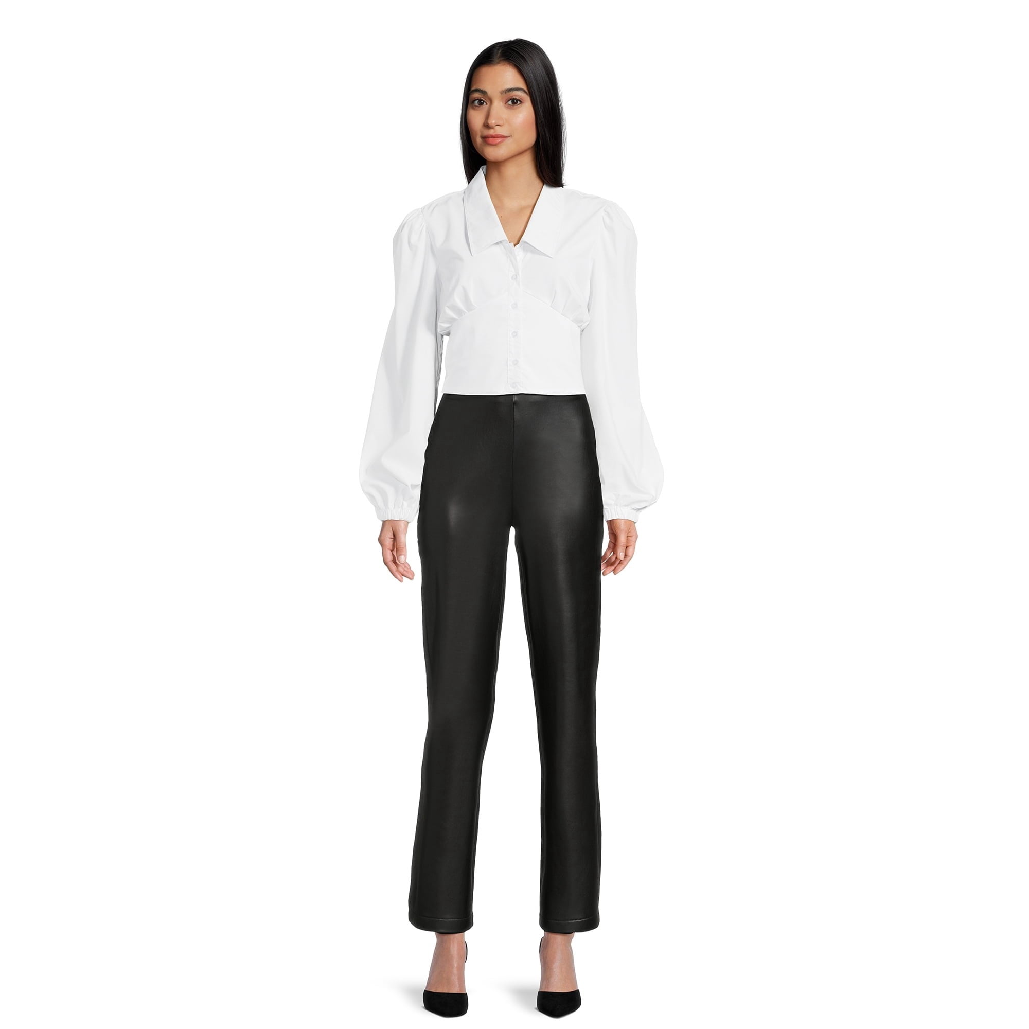 Love by Design Women's Juniors Savant Long Sleeve Button Up Corset Crop Top