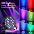 thumbnail image 3 of 2 Pack/ 36 LED Stage Lights DJ Party RGB DMX Control Uplighting with Remote Control for Birthday Christmas Bar Dance Decoration, 3 of 9