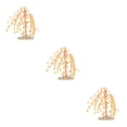 thumbnail image 2 of Decodeary Exquisite Tree Decoration - Good Wishes And Meaningful Home Or Office Ornament Safe Tree Desktop Yellow 3Set, 2 of 6