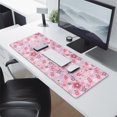 thumbnail image 2 of Long Mouse Pads for Desk,Pioneer Flower Floral Print Pattern Desk Mats on Top Of Desks, Desk Mouse Pad Extra Large with 3mm Non-Slip Base and Stitched Edge for Gaming,Office,Work,Home 31.5"x11.8", 2 of 6