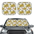 thumbnail image 2 of Fotbe Bird Sunflowers 2-Piece Car Windshield Sun Shade | Sun Blocker for Car Windshield | Foldable Automotive Interior Accessories for Sun Protection-Large, 2 of 7