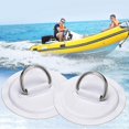 thumbnail image 2 of Paquete de 6 parches de anillo en D de acero inoxidable Sailing para bote inflable Kayak bote Sup, 2 of 5