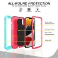 thumbnail image 3 of iPhone 13 Pro Case - Heavy Duty Hybrid Rugged Dual Layer Protective Shockproof Kickstand Cover with Ring Holder for Apple iPhone 13 Pro, E, 3 of 7
