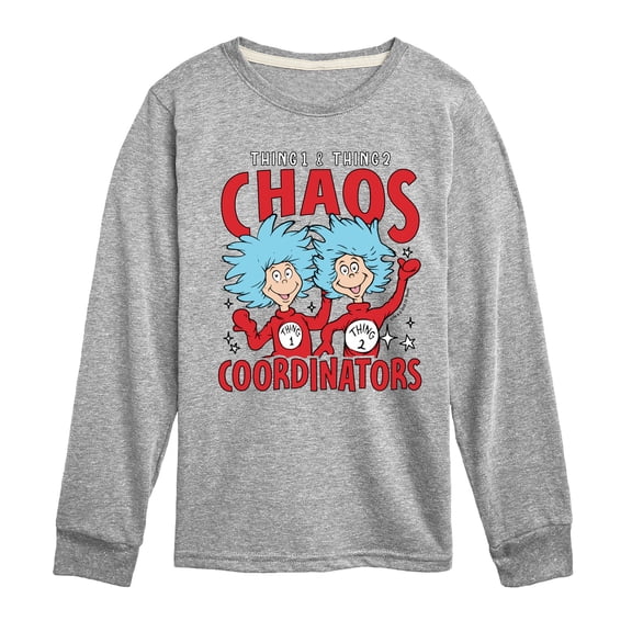 The Cat in the Hat - Chaos Coordinatiors The Things - Youth Boys Long Sleeve Graphic T-Shirt
