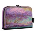 thumbnail image 2 of Standing Pencil Case with Base Large Capacity Stationery Pouch Pen Bag with Zipper for Women Men Purple Trees, 2 of 7