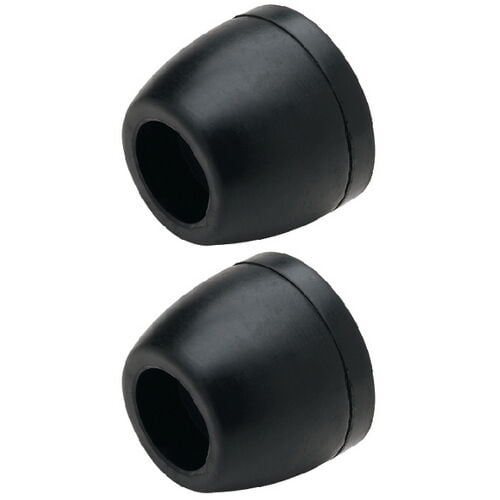 2 Pack 21/2" OD Boat Trailer Black Molded Rubber Side Guide Roller End