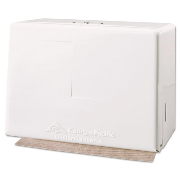 Georgia Pacific Professional Space Saver Singlefold Towel Dispenser, Steel, 11.63 x 6.63 x 8.13, White