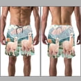 thumbnail image 3 of luoweisi Men's Beach Shorts Quick Dry Swim Trunks with Mesh Lining Alpaca M, 3 of 5