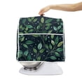 thumbnail image 4 of ZIATUBLES Kitchen Mixer Cover Washable Dust Cover for 4.5-5 Quart Stand Mixer Multi-Functional Kitchen Appliance Cover with Front Pockets and Top Handles, Leaf Dot Black, 4 of 7