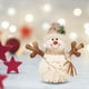 thumbnail image 4 of Muñeca de tela impresa con figura de muñeco de nieve de decoración navideña para ventana de Hotel de centro comercial, 4 of 4