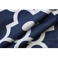 thumbnail image 5 of Extra Long Textured Fabric Shower Curtains 72" Width by 84" Length, Navy Morocco Pearl Printed Bathroom Curtains Machine Washable, 5 of 6