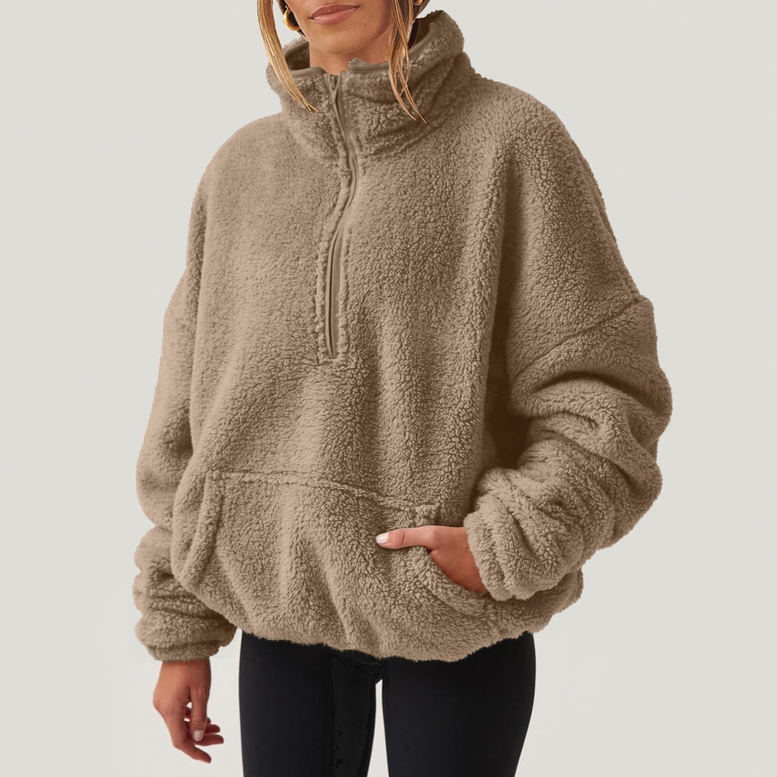 Quarter Zip Sherpa Walmart Sherpa Pullover $10 Sherpa Fleece