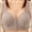 Gray, variant on Womens Fashion Bra Wire Free Front Closure Push Up Breathable ABC Cup Plus Size Daily Bras