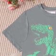 thumbnail image 4 of NAISIBABY Boys Outfit Sets, Graphic Short Sleeve T-Shirt & Shorts 2-Piece Summer Casual Trendy Clothing Sets Gray Size 8, 4 of 5
